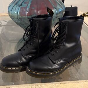 Dr. Martens Black Boots with Brown Soles